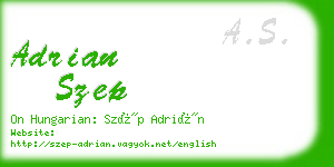 adrian szep business card